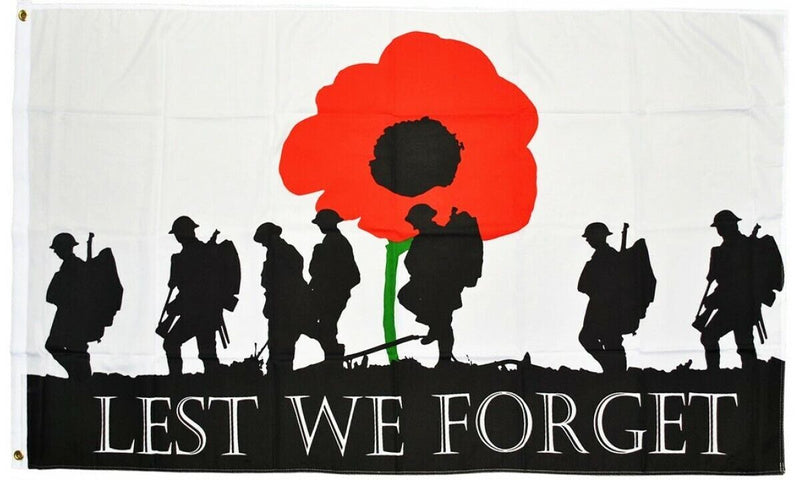 Lest We Forget Anzac Day Flag (150 x 90cm)