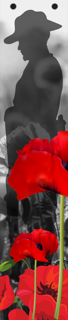 ANZAC Day Wall Panel Design 1 - 210x45cm