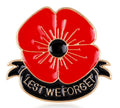 Lest We Forget Poppy Brooch - For ANZAC Day & Remembrance Day